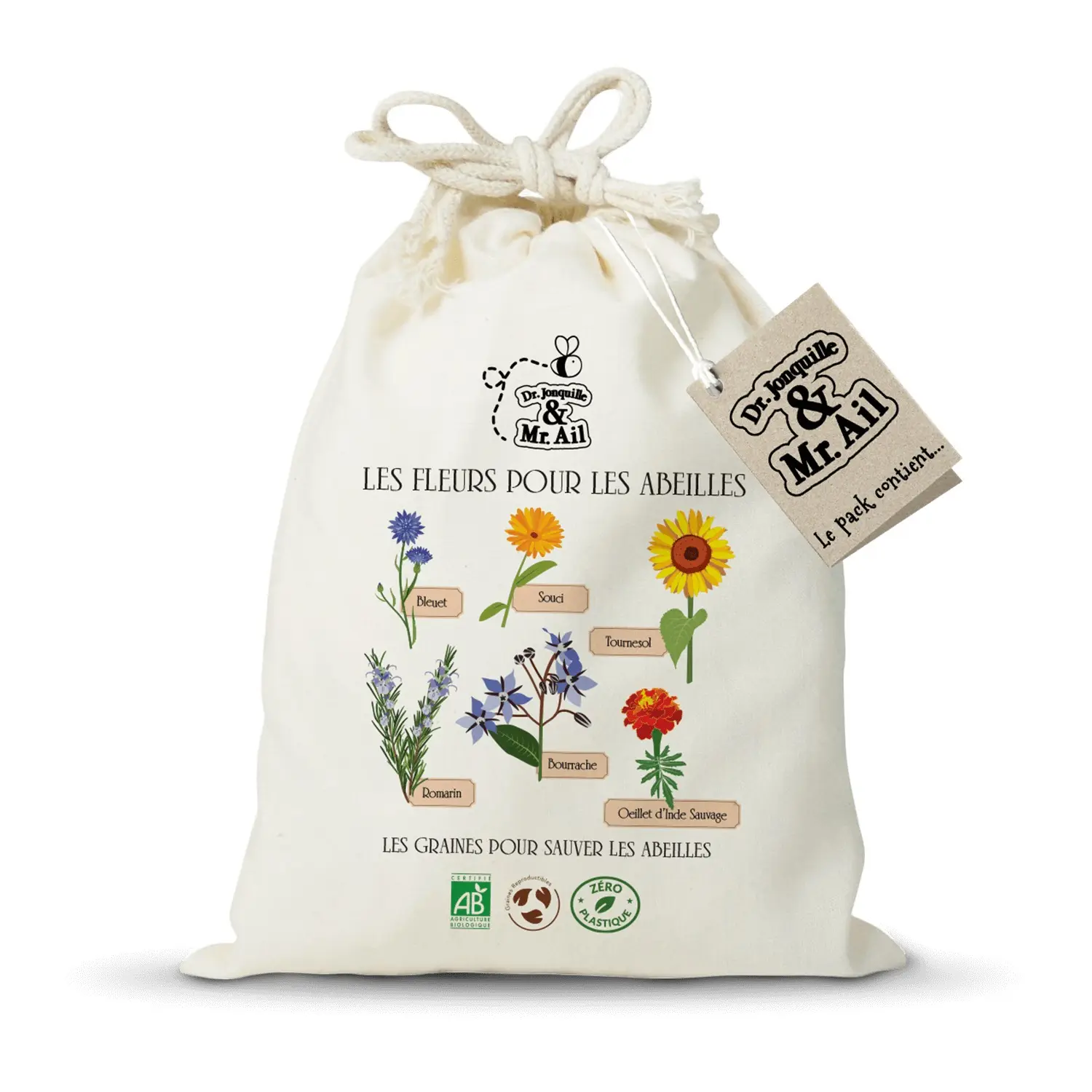 Kit de graines bio – Les fleurs pour les abeilles