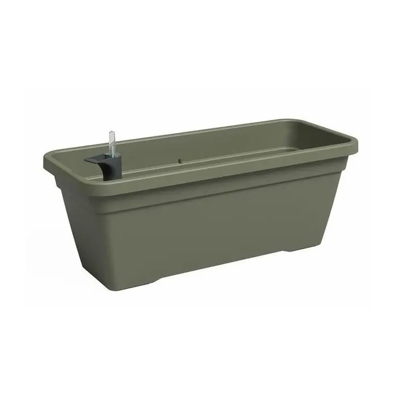 Jardiniere – Plastique – Vert Sec – Rectangulaire – L77,9 X P24 X H22cm – Artevasi