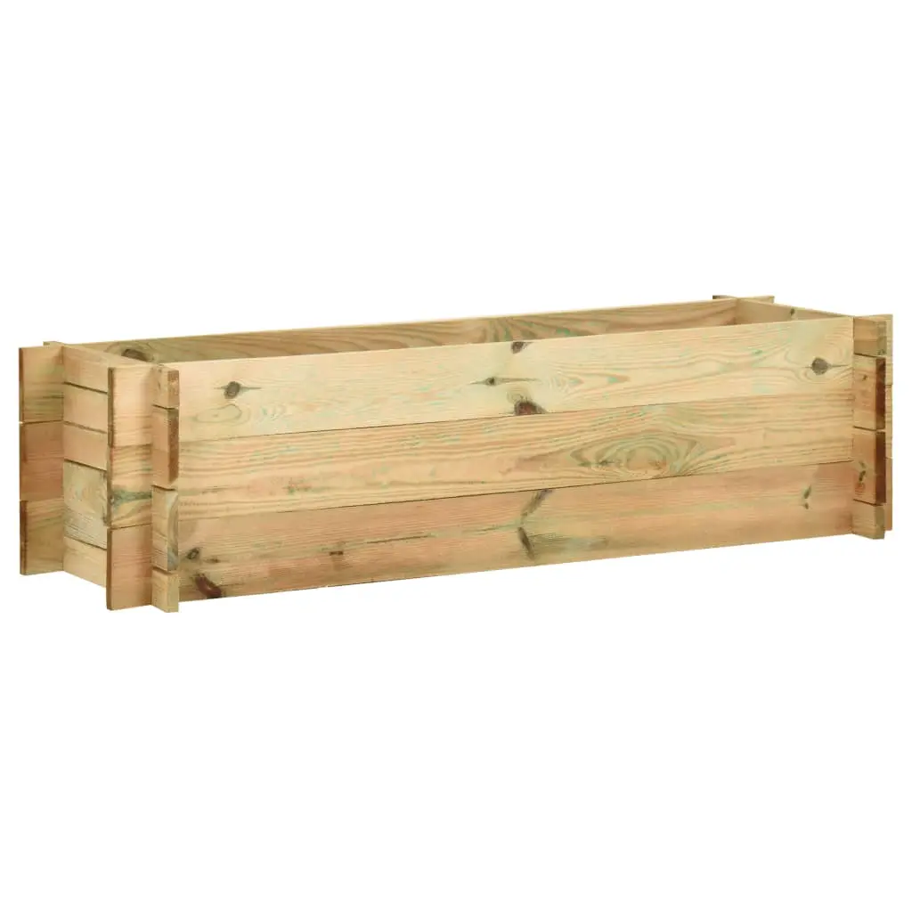 Jardinière surélevée de légumes Bois de pin imprégné 120 cm vidaXL 43349