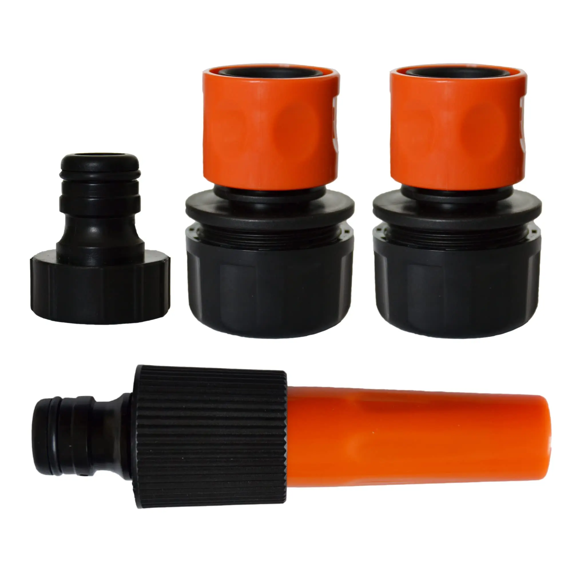 Jardibric – Kit Arrosage Gros Débit 25 mm avec Lance + 2 Raccords Rapides + Nez de Robinet 26×34 – Système Pompe Jardin