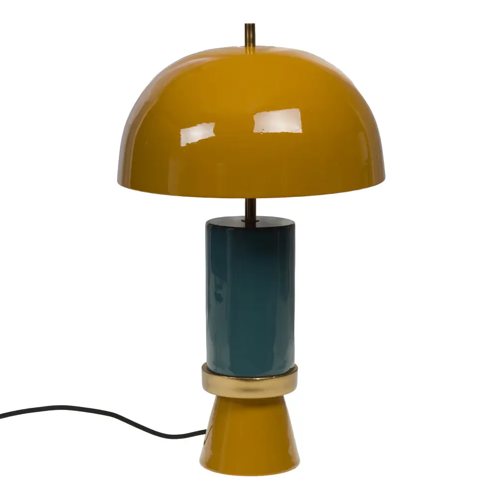 Lampe Vintage bicolore jaune