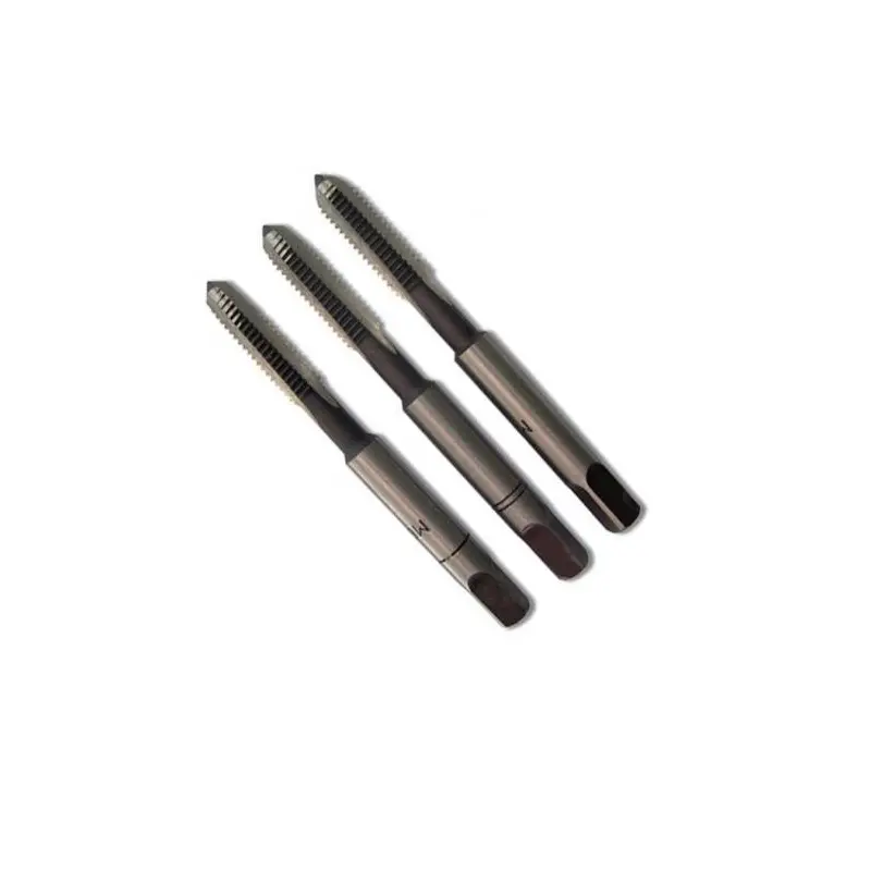 Jeu de 3 tarauds main acier au chrome M TIVOLY – Ø mm: 3 – Long. totale mm: 48 – Long. taillée mm: 11