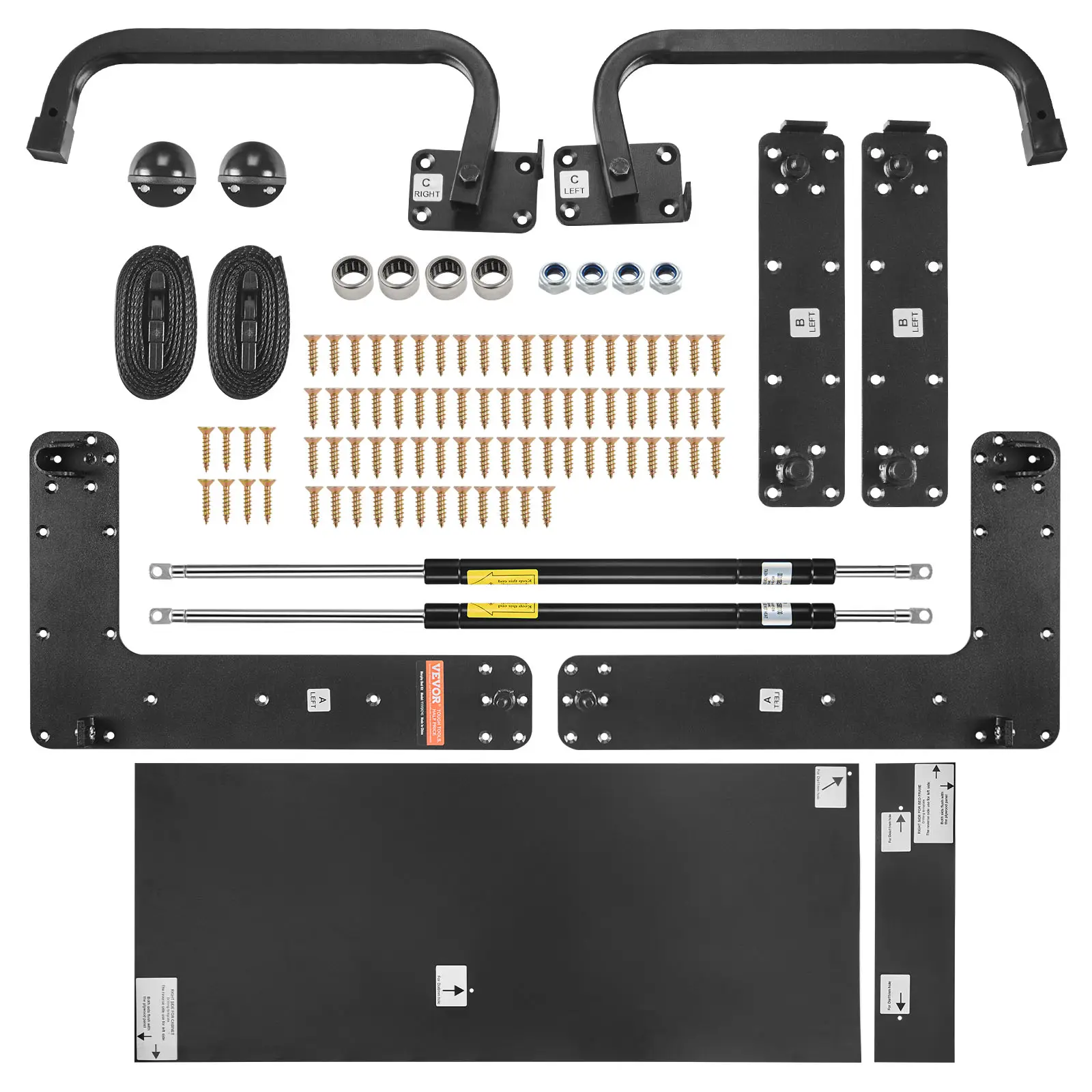 VEVOR Kit lit escamotable queen, quincaillerie, mural, gain de place, armoire pliante, chambre.
