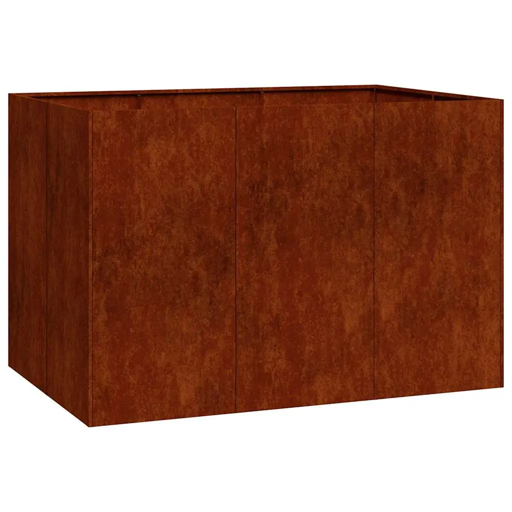 Jardinière rouillé 120x80x80 cm acier inoxydable vidaXL 860793