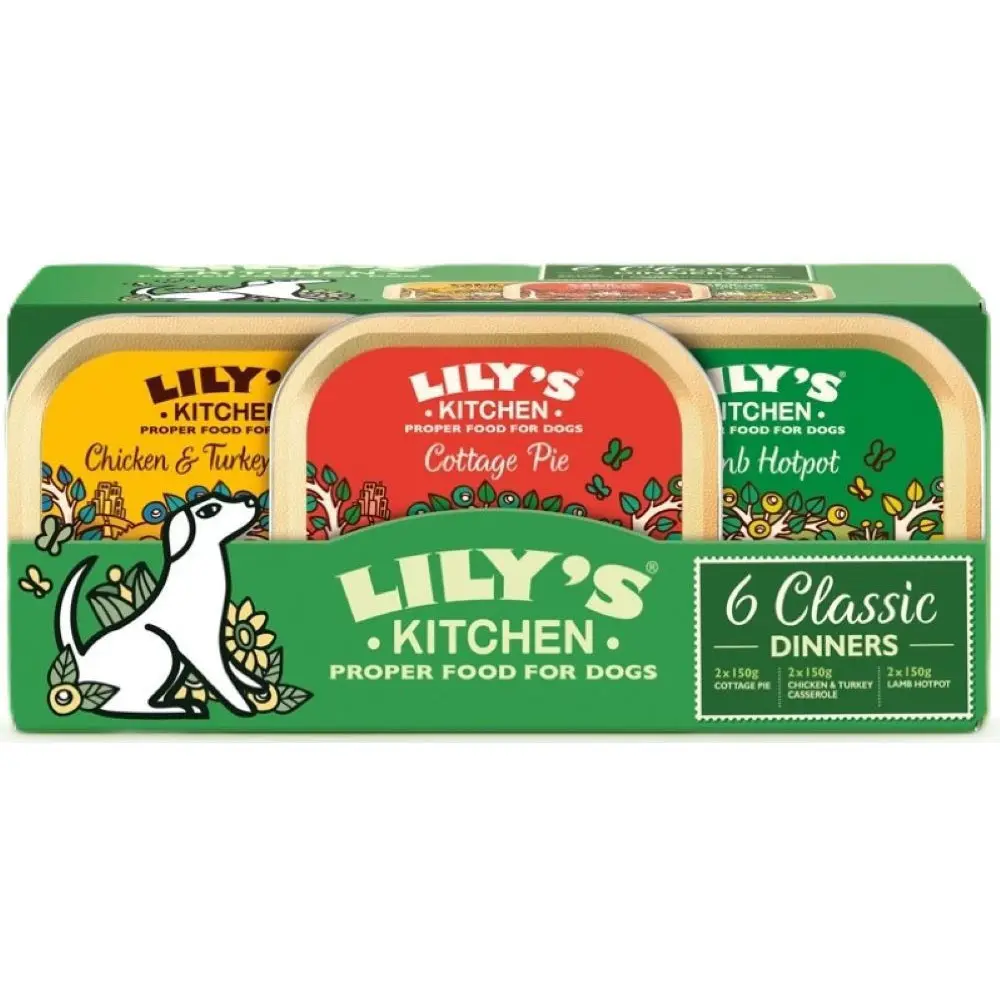 Lily’s Kitchen – lot de 6x150g de pâté pour chien, Lily’s Kitchen