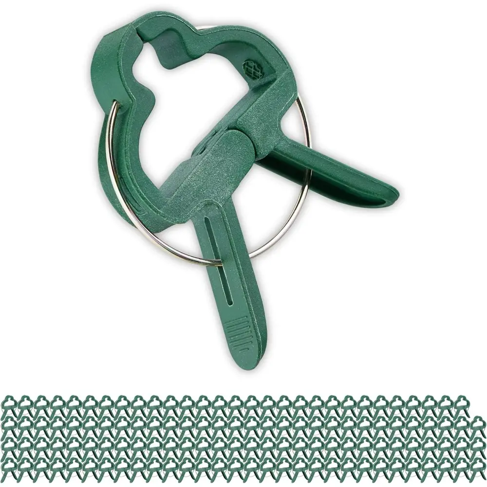 Lot de 120 pinces pour plantes – 4,5 x 6 cm – Fixation tuteurs tomates/orchidées – Living123
