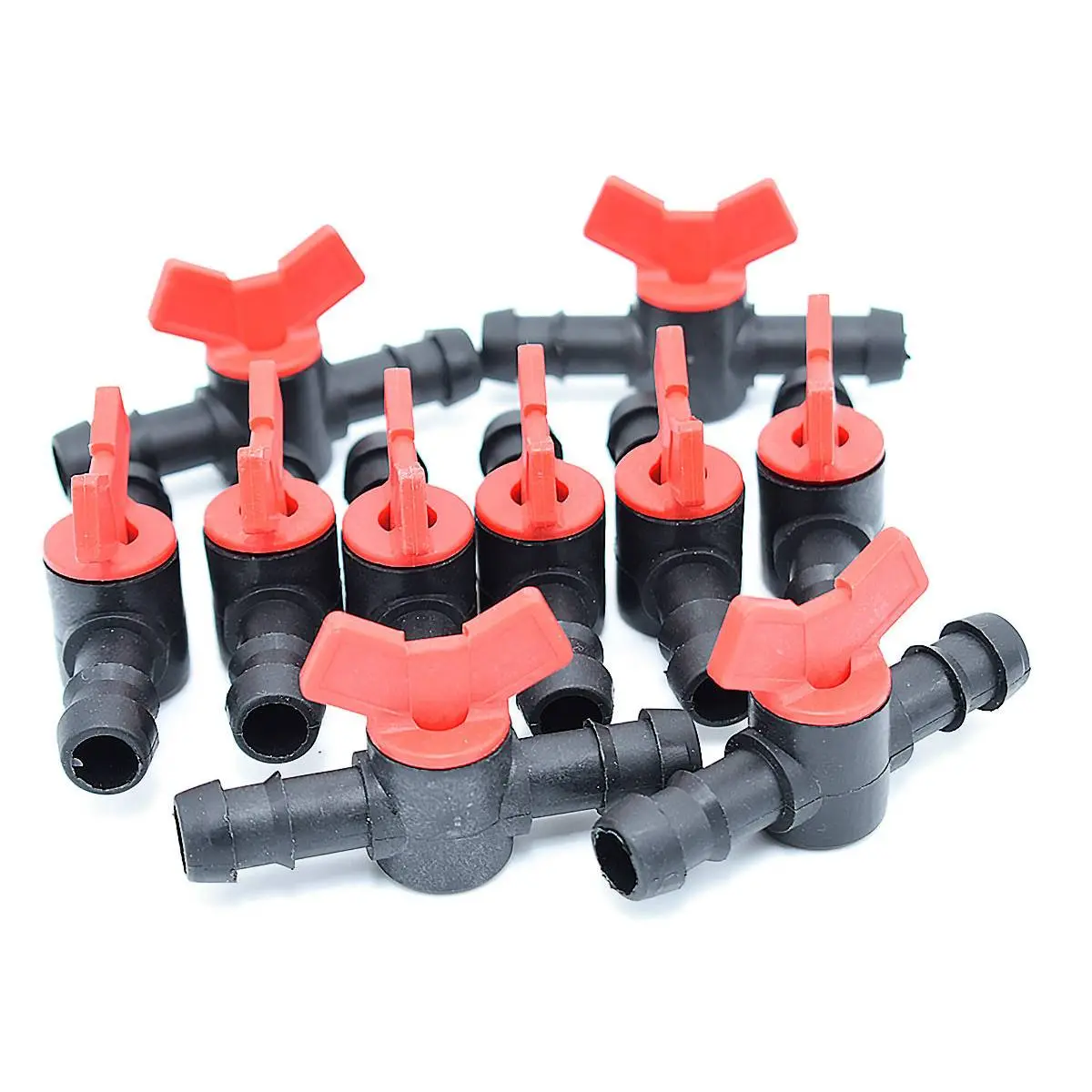 Lot de 10 mini vannes cannelées 16×16 pour micro irrigation