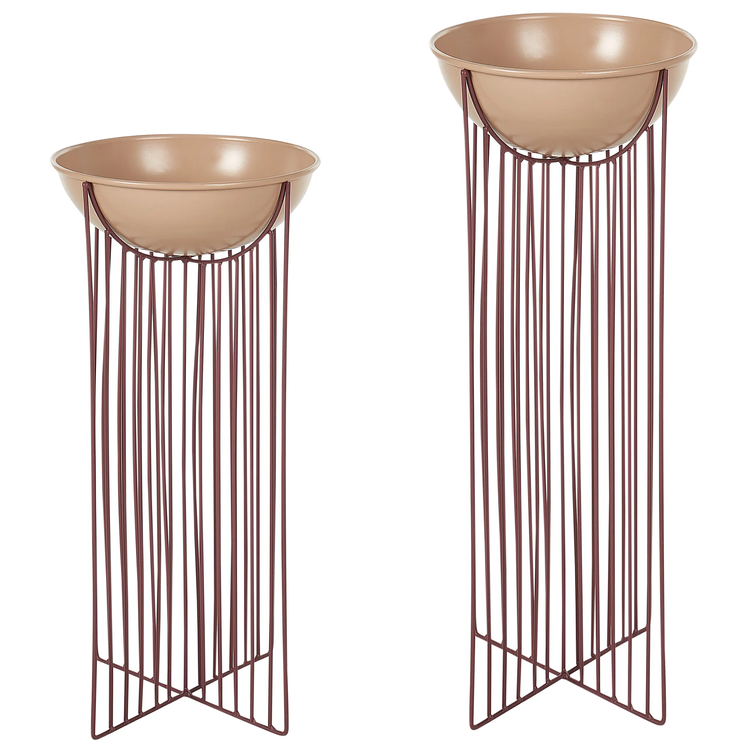 Cache-pot d’intérieur Métal Rose FICARIA – Beliani