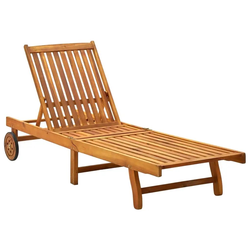 Lit de Soleil Bois Acacia Huilé Dossier Réglable – ComfortXL Outdoor Living