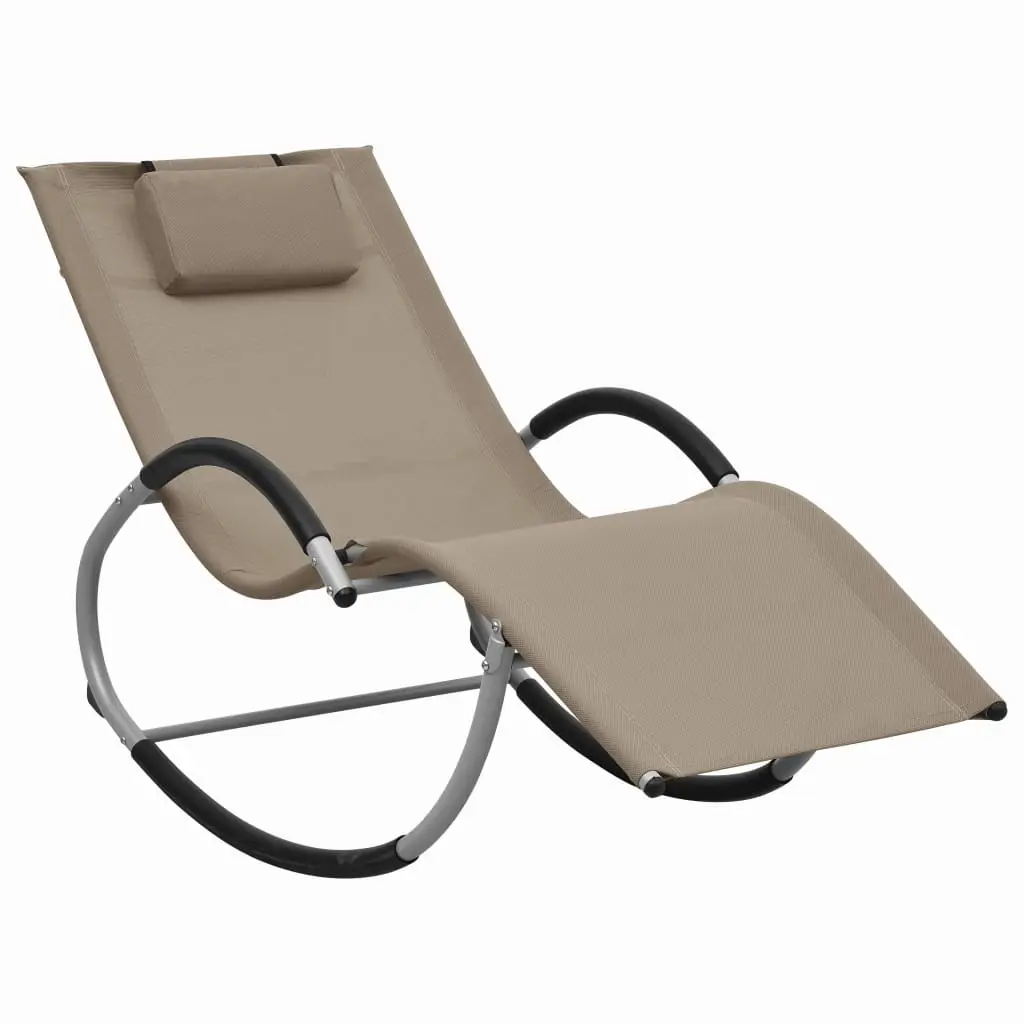 Lit de Jardin Basculant Acier Ergonomique Taupe – ComfortXL Outdoor Living