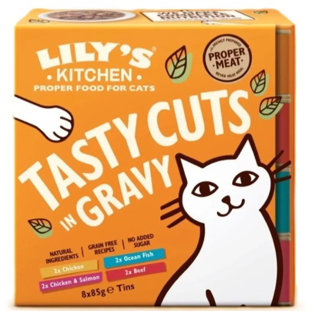 Lily’s Kitchen – 8 x 85g Multipack Délicieuses bouchées en sauce pour chat Lily’s Kitchen