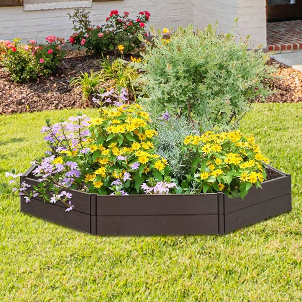Lit de jardin surélevé 120x120x20 cm Polypropylène vidaXL 153614