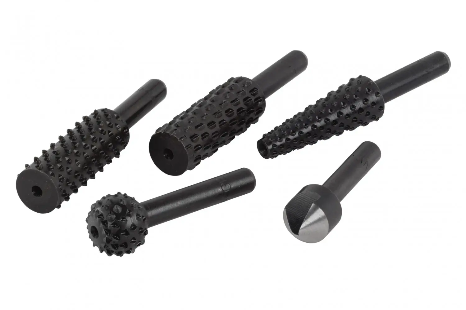 4 rapes profilées + 1 fraise Diam.6 à 15 mm WOLFCRAFT