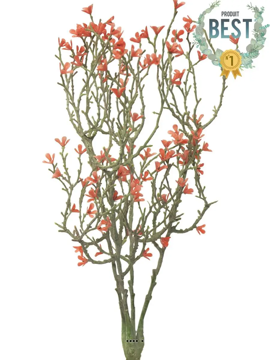 Jasmin artificiel en branche, 4 ramures, H 44 cm, Rose soutenu – BEST – couleur: Rose soutenu