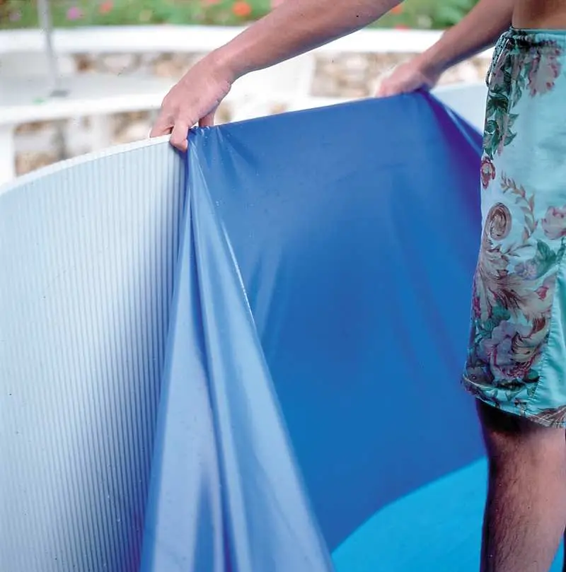 Liner uni bleu pour piscine 7,30 x 3,75m x H: 1,20m – 30/100e – Système Overlap Gre Pools