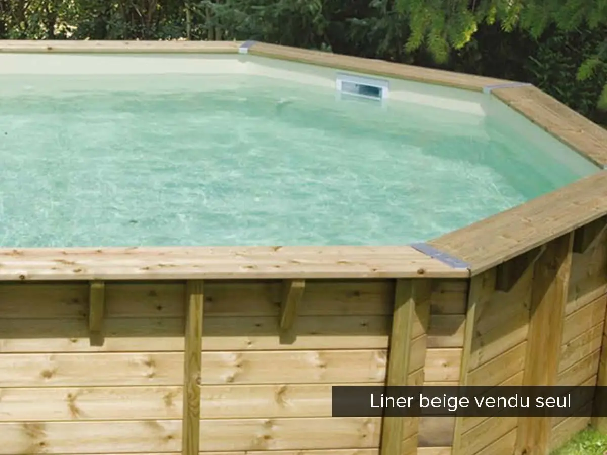 Liner seul Beige pour piscine bois Océa Ø 4,30 x 1,20 m – Ubbink