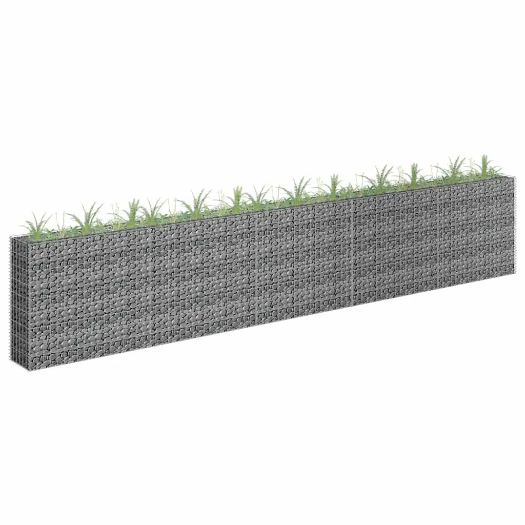 Lit surélevé à gabion Acier galvanisé 450x30x90 cm vidaXL 145647