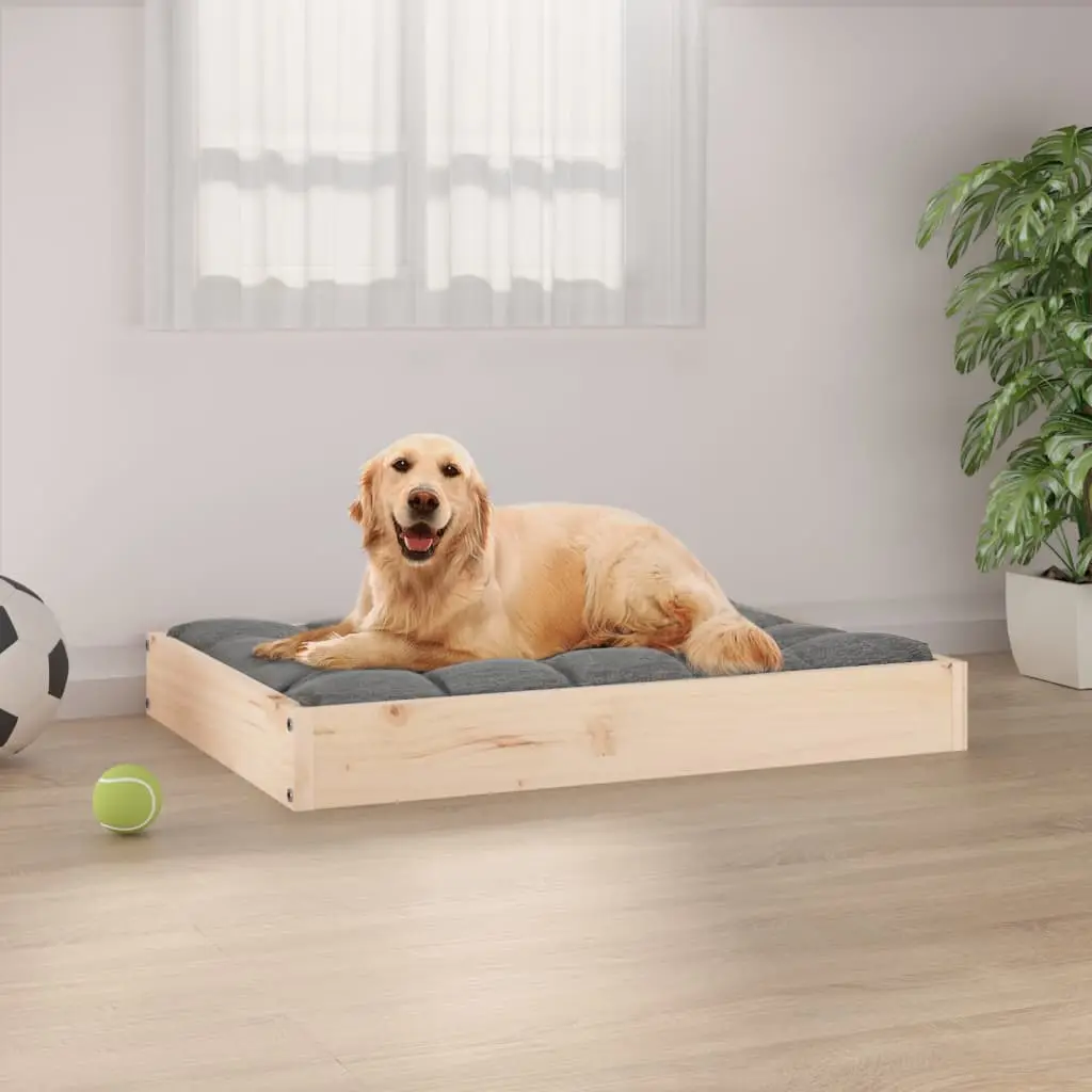 Lit pour chien 71,5x54x9 cm Bois de pin solide vidaXL 820856