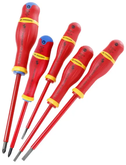 Jeu de 5 tournevis Protwist® isolés 1000 V – FACOM – ATD.J5VE
