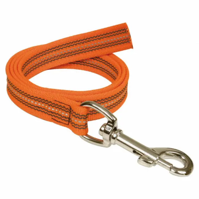 Longe réfléchissante souple et résistante sans poignée – 5 m Coloris Orange