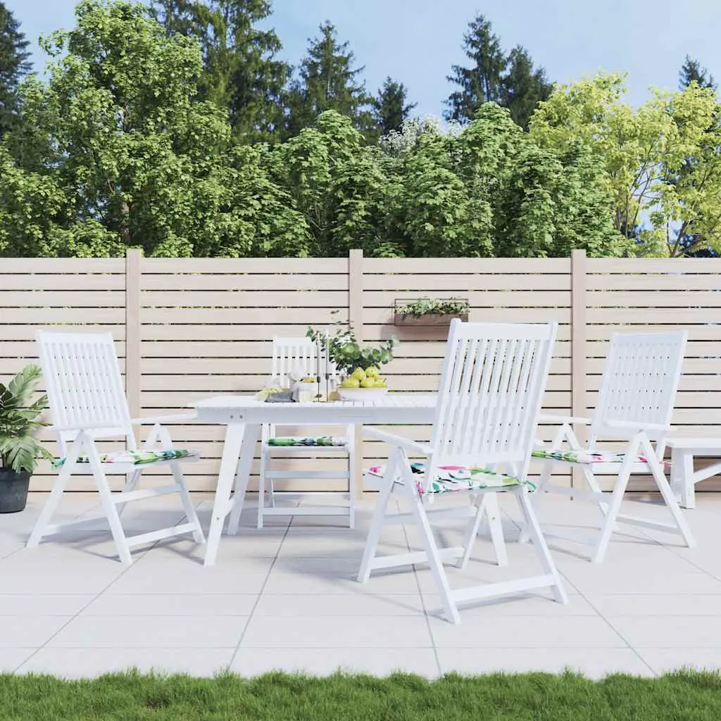 Lot 4 Coussins de Siège Tissu Oxford Déco Jardin Intérieur Extérieur Motif Floral Multicolore 40x40cm – ComfortXL Outdoor Living