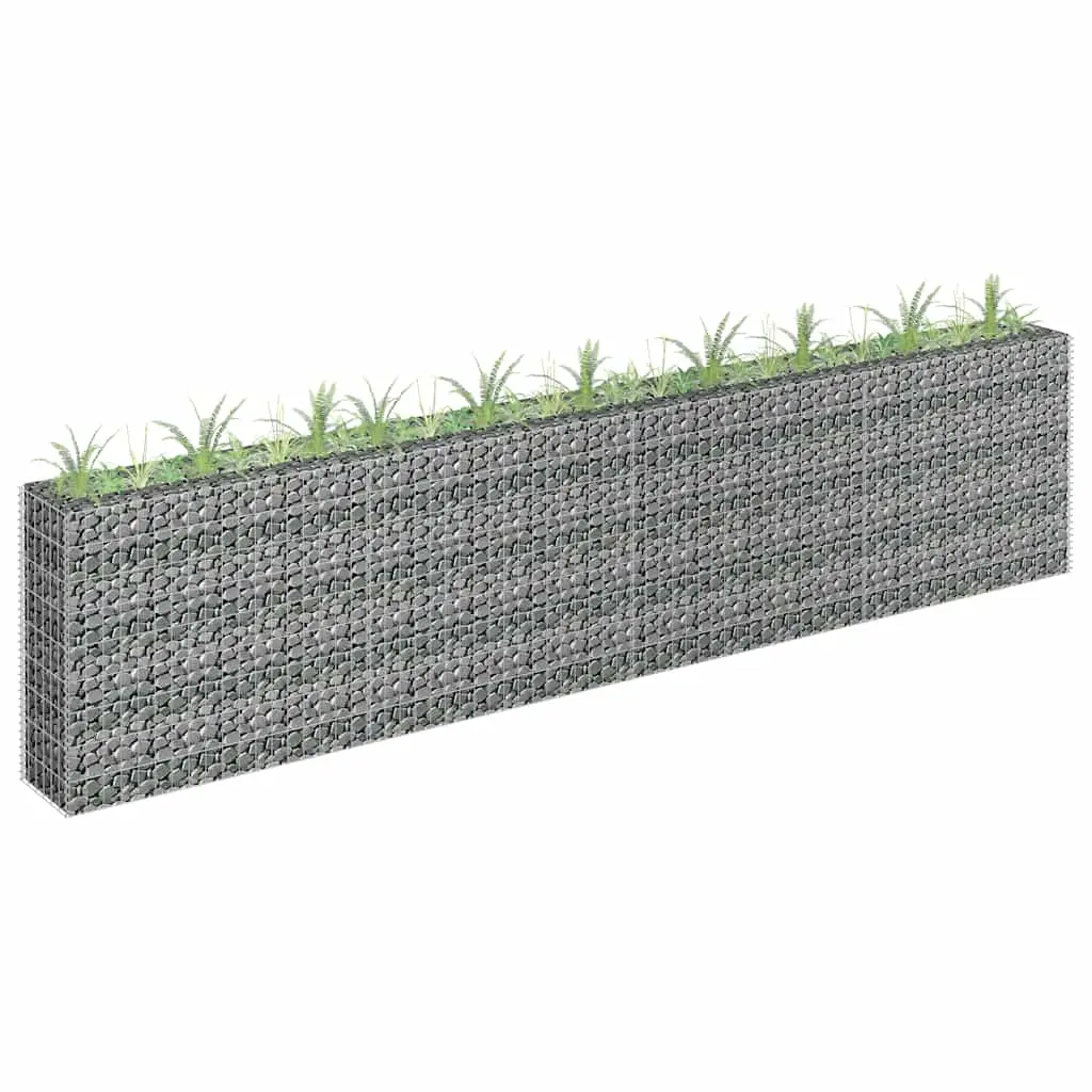 Lit surélevé à gabion Acier galvanisé 360x30x90 cm vidaXL 145643