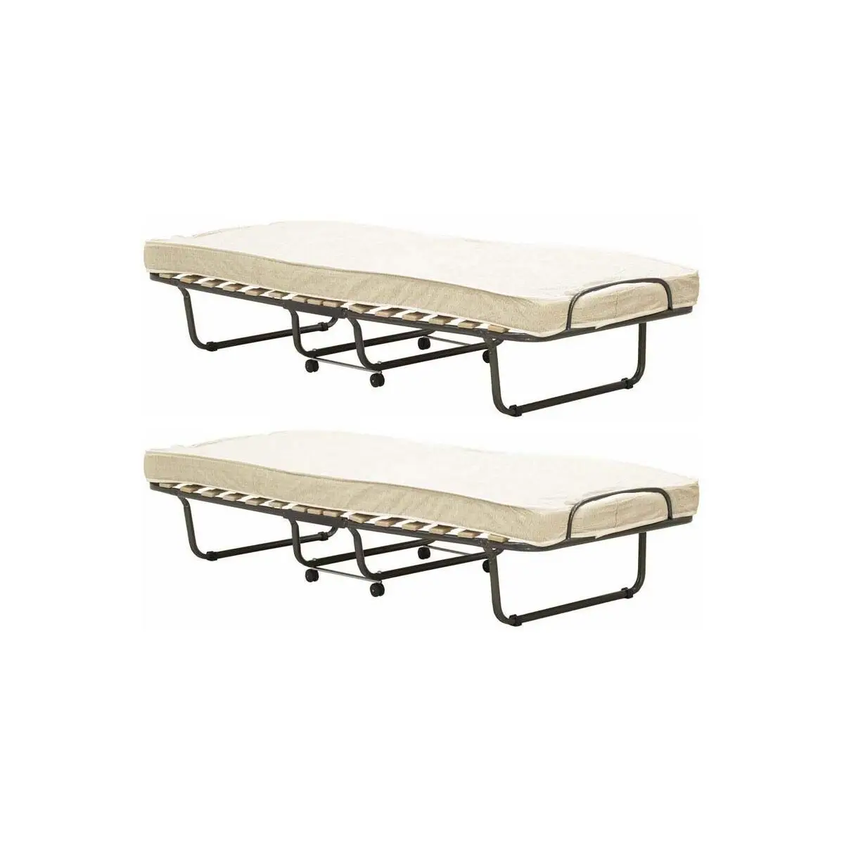 Lit d’appoint pliant Como (Lot de 2)