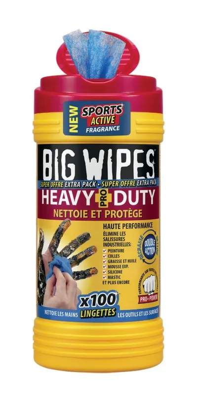 Lingettes DIFAC Big Wipes HEAVY DUTY PRO+ BIHEA100-ZZ000BT