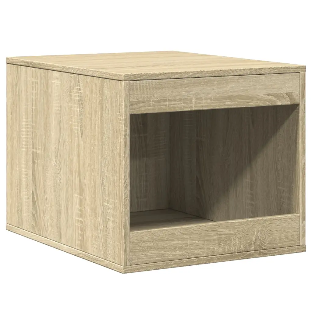 Lit pour chat – Meuble de bac à litière pour chat chêne sonoma bois ingénierie-JU151