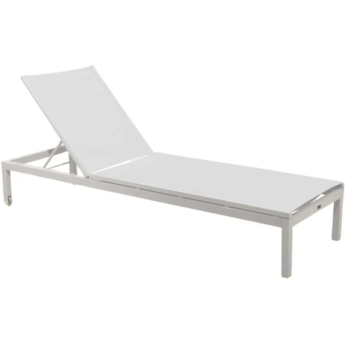 Lit de soleil en aluminium Thema Blanc