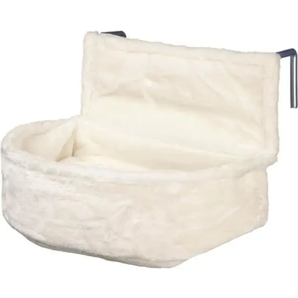 Lit pour chat pour radiateur – TRIXIE – Blanc – 45x13x33 cm – Coussin amovible – Cadre métal résistant