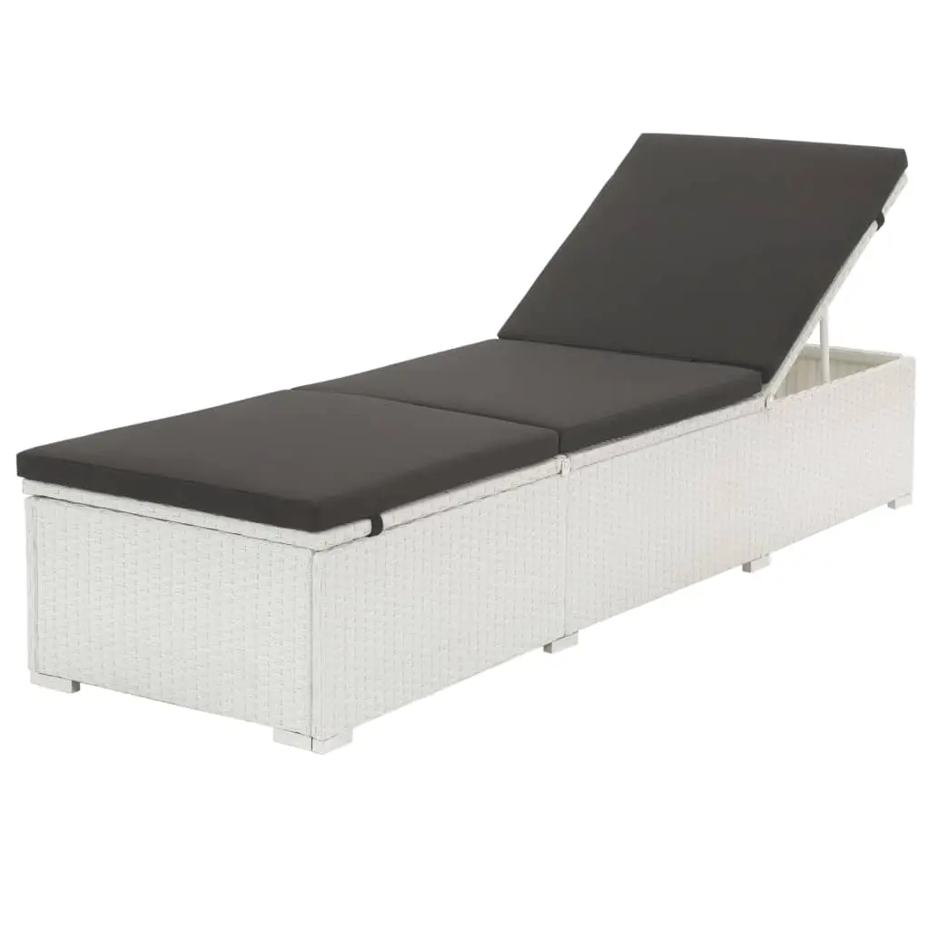 Lit de Jardin Résine Ajustable Double Sens Blanc – ComfortXL Outdoor Living