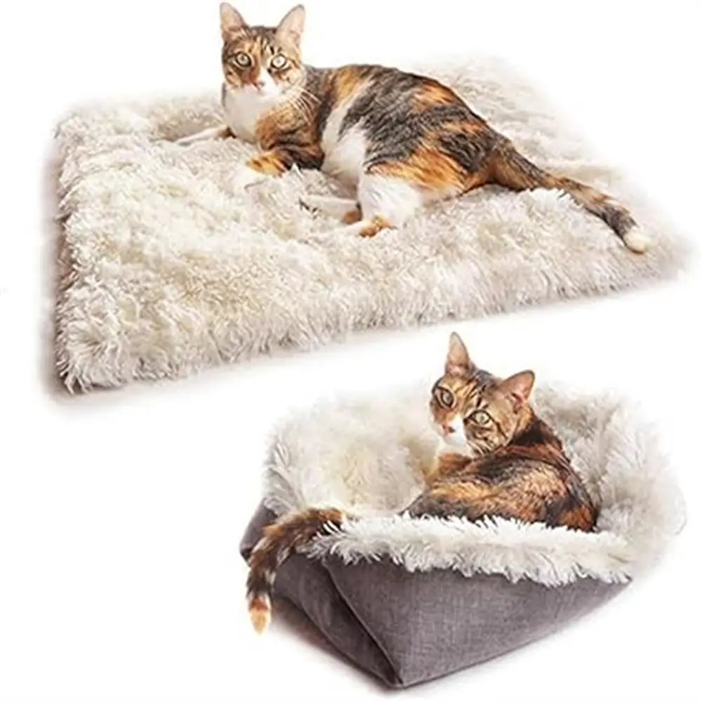 Lit 2 en 1 pour chat et chien, doux, pliable, bonne taille MCBOSON