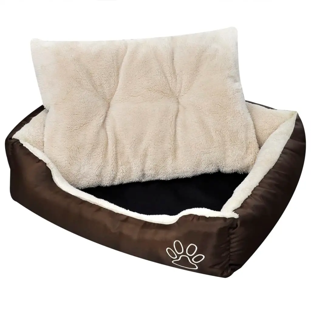 Lit chaud pour chiens avec coussin rembourré Taille M vidaXL 170204