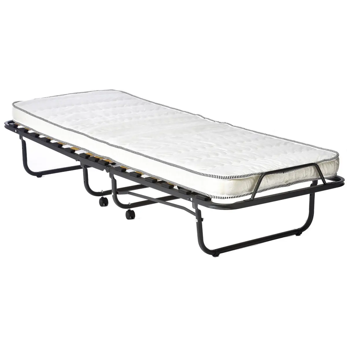 Lit pliant avec matelas 80 x 190 cm