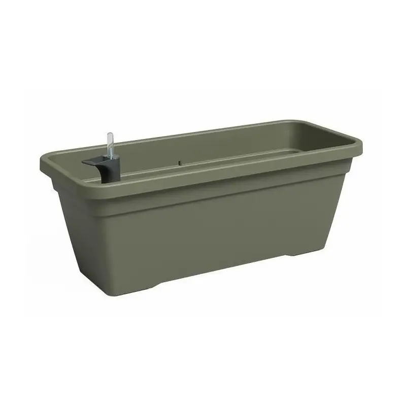 Jardiniere – Plastique – Vert Sec – Rectangulaire – L57,9 X P24,3 X H22cm – Artevasi
