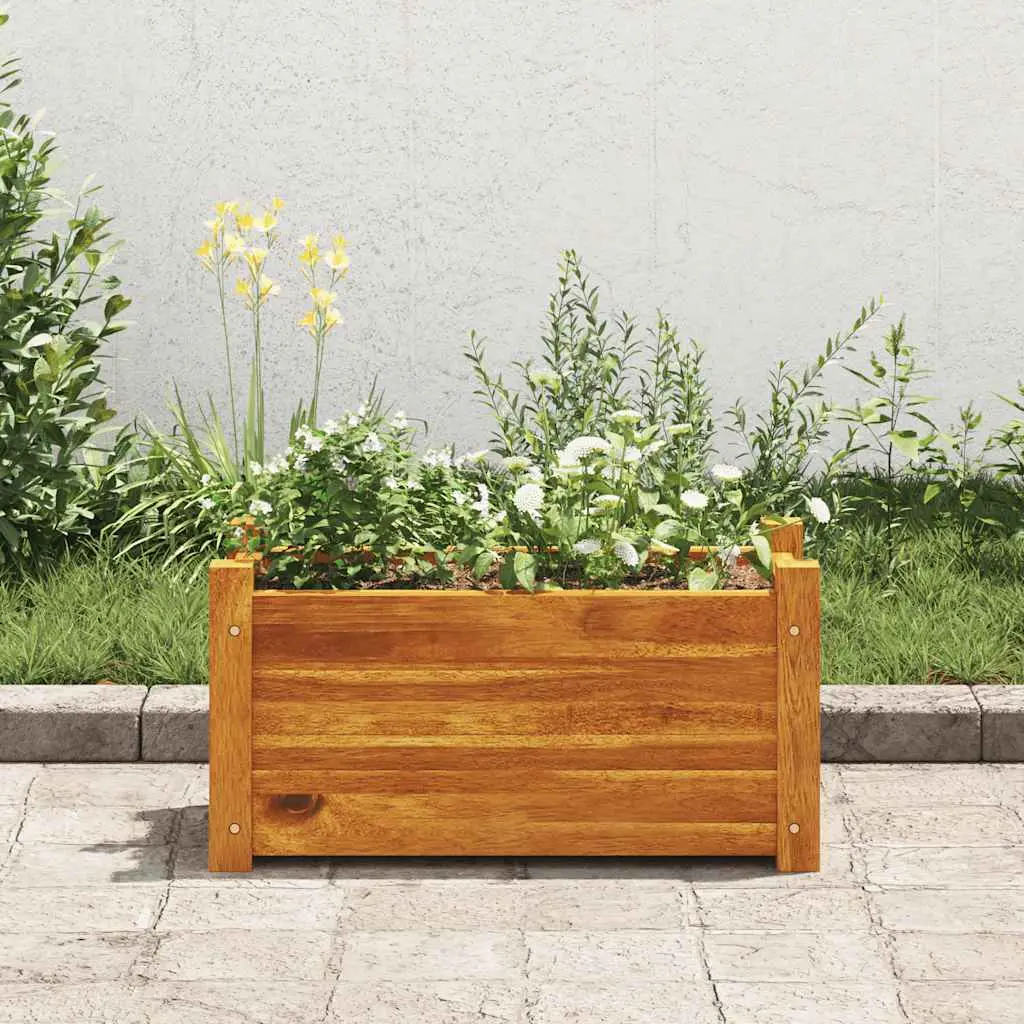 Lit surélevé de jardin Bois d’acacia 50x25x25 cm vidaXL 42565