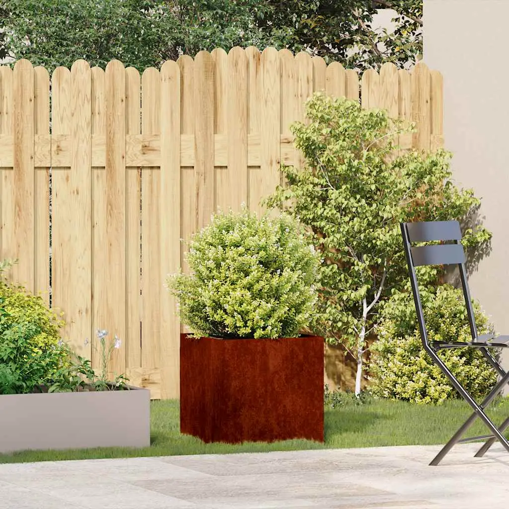 Jardinière rouillé 40x40x40 cm acier inoxydable vidaXL 860667