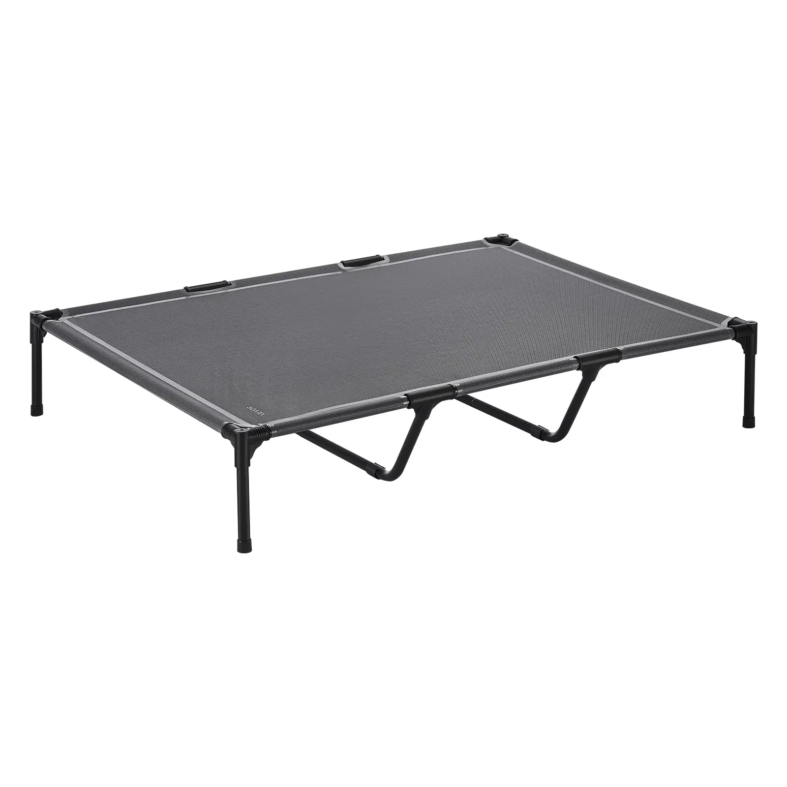 VEVOR Lit surélevé chien/chat XL, cadre acier, maille respirante, portable, intérieur/extérieur, gris.