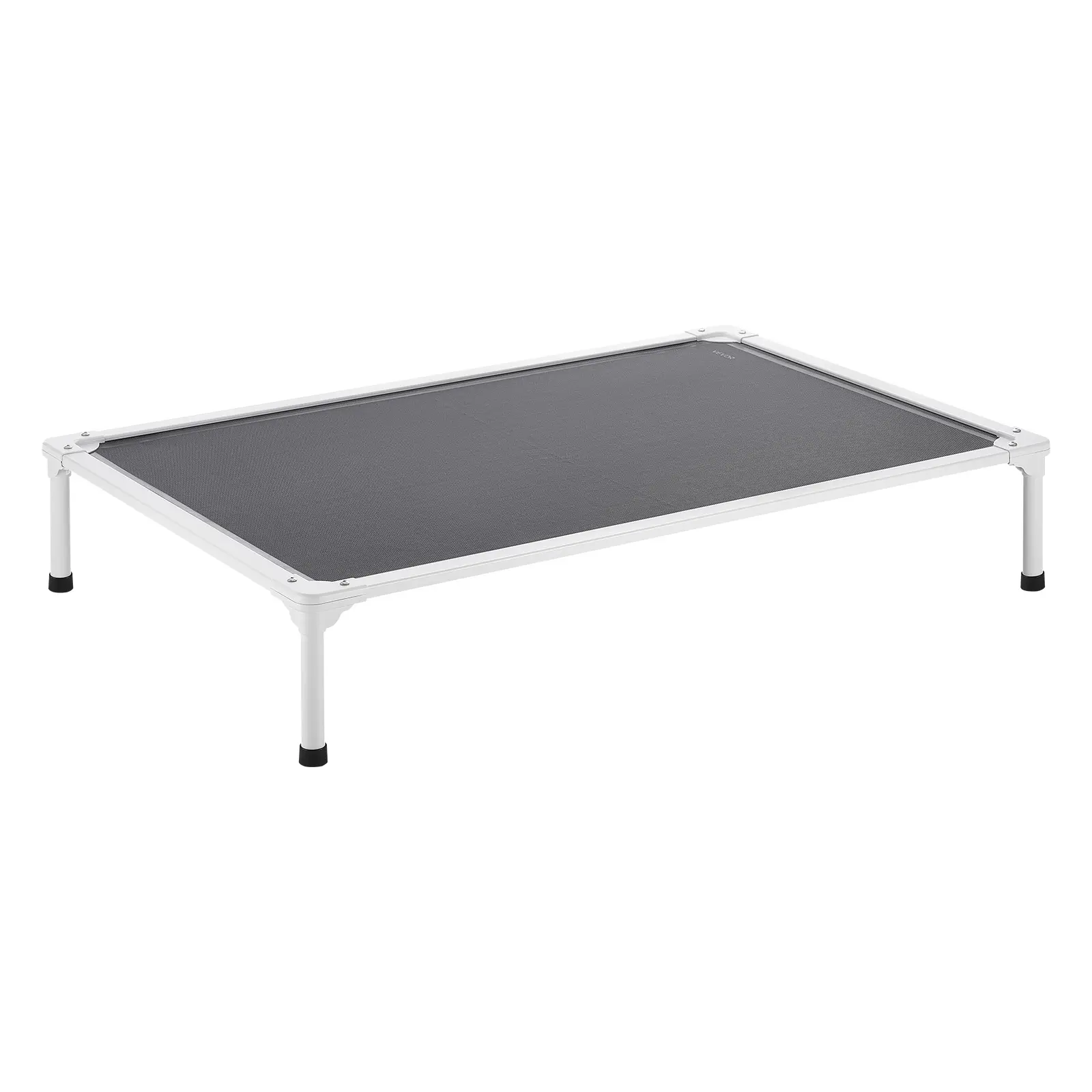 VEVOR Lit surélevé chien/chat XL, cadre aluminium, maille respirante, portable, intérieur/extérieur, gris.