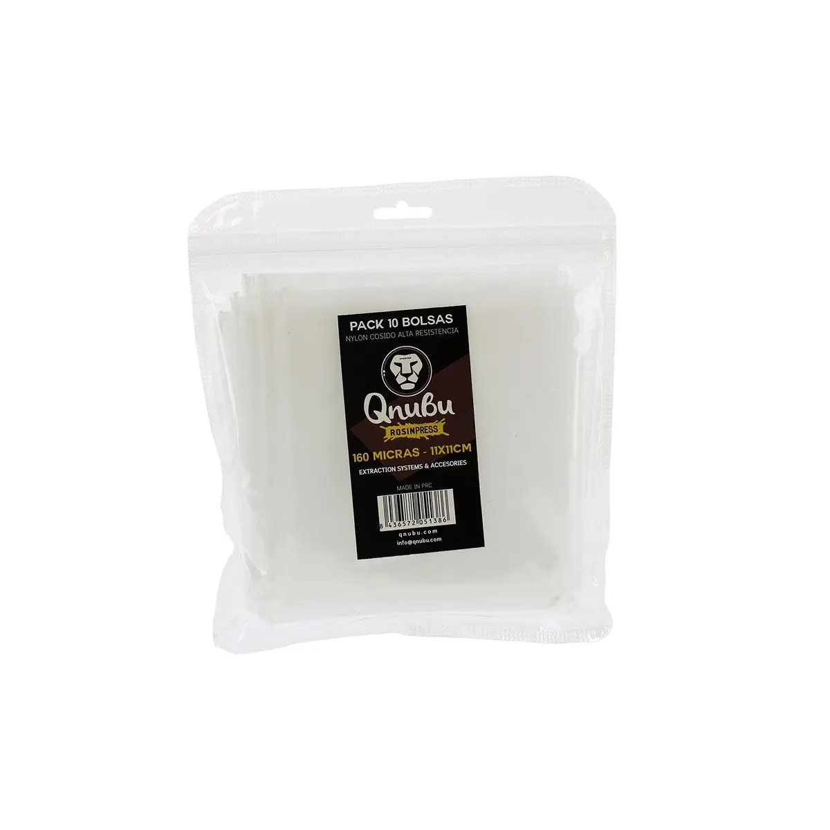Lot de 10 sacs filtrants en nylon pour extraction – 160 microns 11x11cm