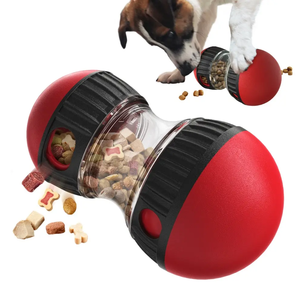 Jouet pour chien MCBOSON qui tourne et laisse couler de la nourriture MCBOSON