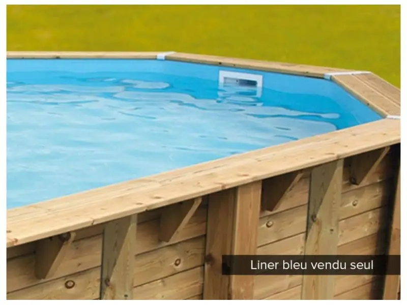 Liner seul Bleu pour piscine bois Azura 4,30 x 3,00 x 1,26 m – Ubbink