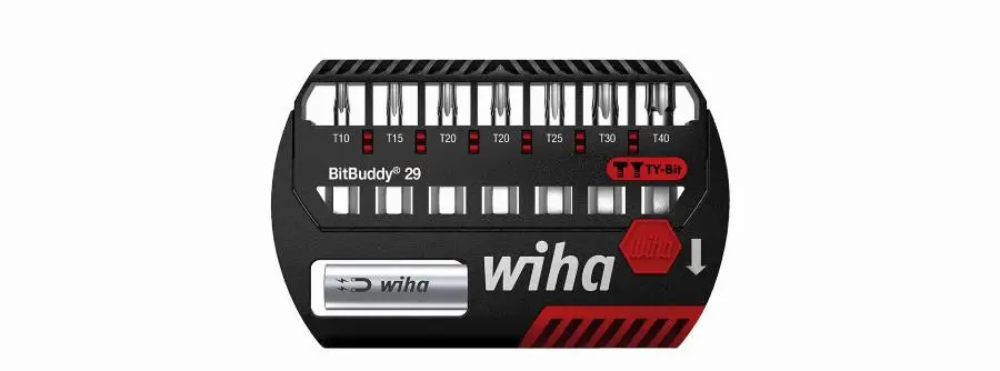 Jeu de 7 embouts BitBuddy TY Torx 29mm WIHA + porte-embout – 42136