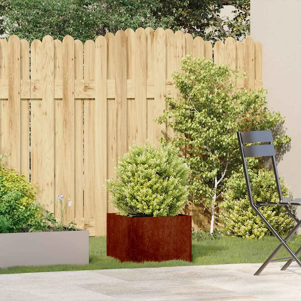 Jardinière rouillé 40x40x30 cm acier inoxydable vidaXL 860800