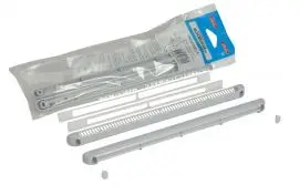 Kit double régulateur + déflecteur + cache vis + vis 30m³ NICOLL – gris clair – 1KHF130G