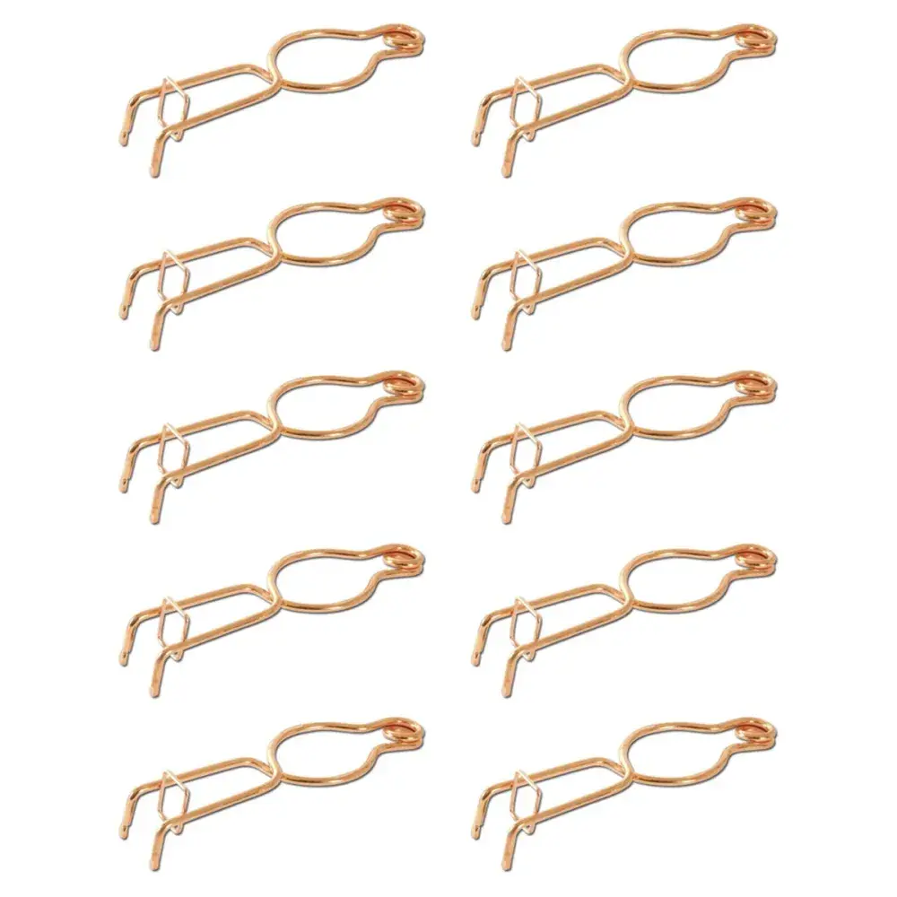 Lot de 10 pièges à taupe fil rond acier cuivré